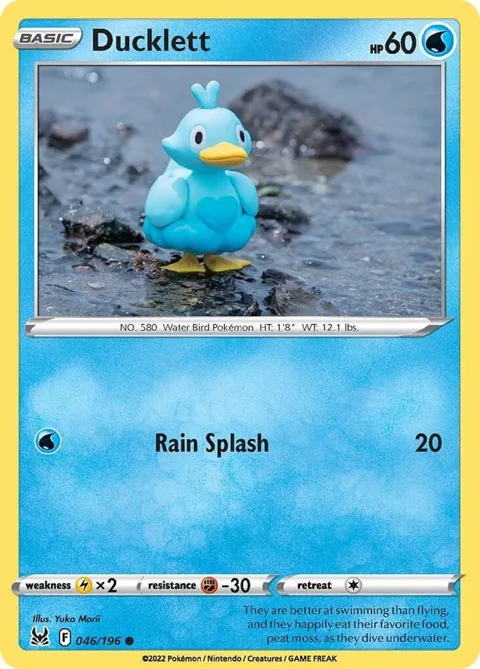 Ducklett #046/196 Pokémon card from Lost Origin