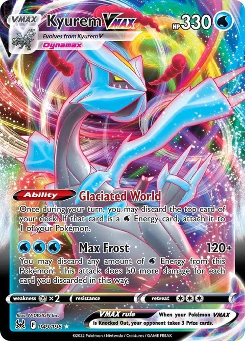 Kyurem VMAX #049/196 Holofoil Pokémon card from Lost Origin