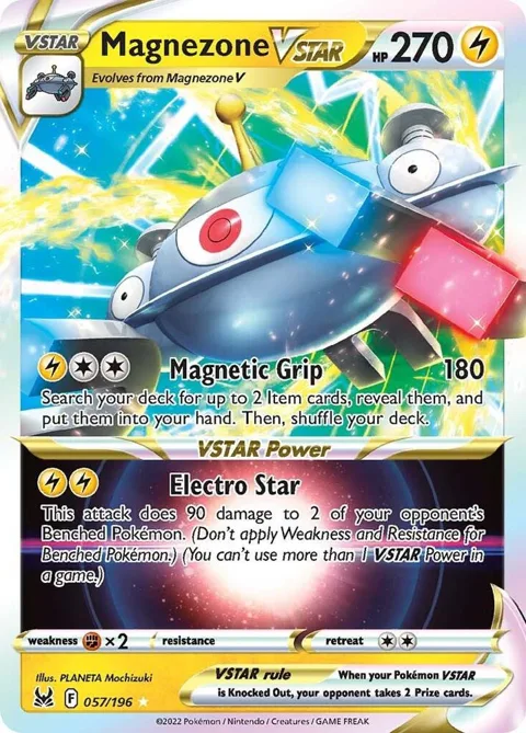 Magnezone VSTAR #057/196 Holofoil Pokémon card from Lost Origin