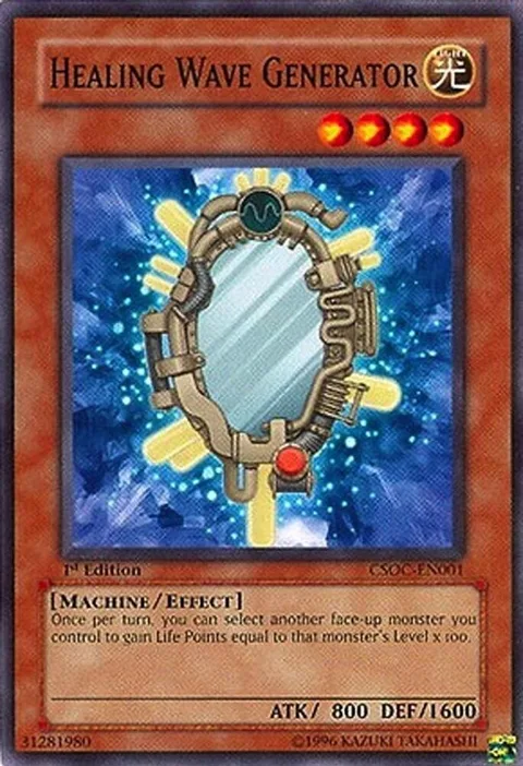 Healing Wave Generator CSOC-EN001 1st Edition Yu-Gi-Oh card from Crossroads of Chaos