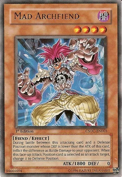 Mad Archfiend CSOC-EN003 Yu-Gi-Oh card from Crossroads of Chaos