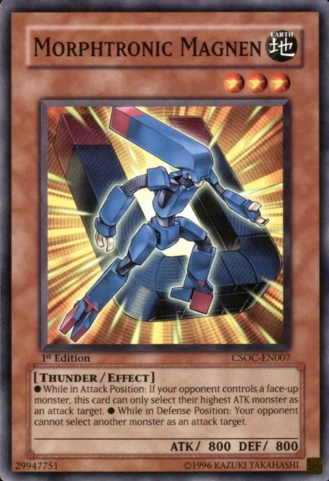 Morphtronic Magnen CSOC-EN007 1st Edition Yu-Gi-Oh card from Crossroads of Chaos