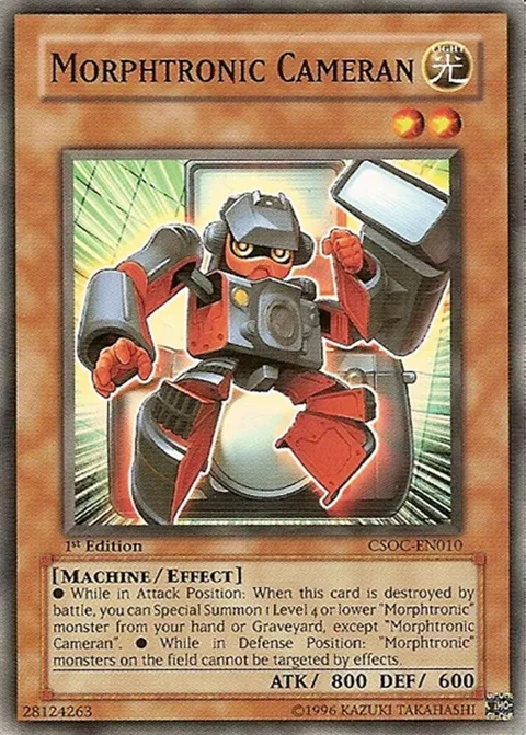 Morphtronic Cameran CSOC-EN010 Unlimited Yu-Gi-Oh card from Crossroads of Chaos