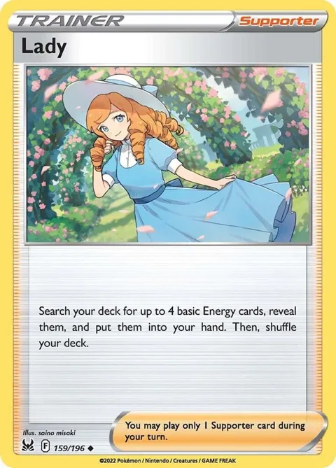 Lady #159/196 Pokémon card from Lost Origin