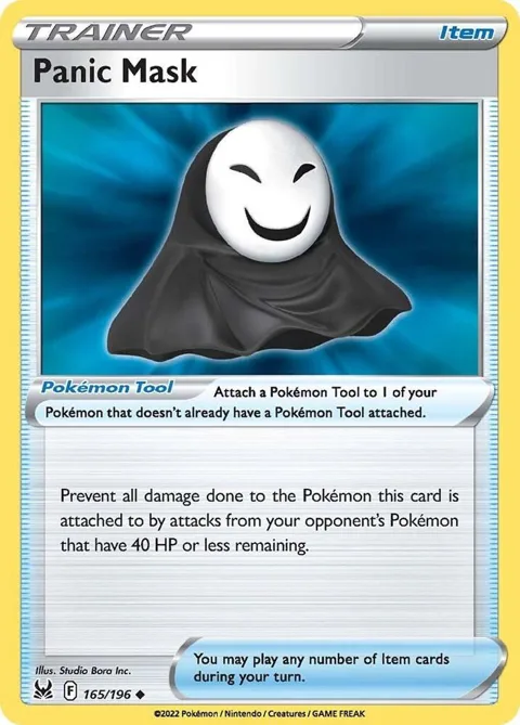 Panic Mask #165/196 Reverse Holofoil Pokémon card from Lost Origin