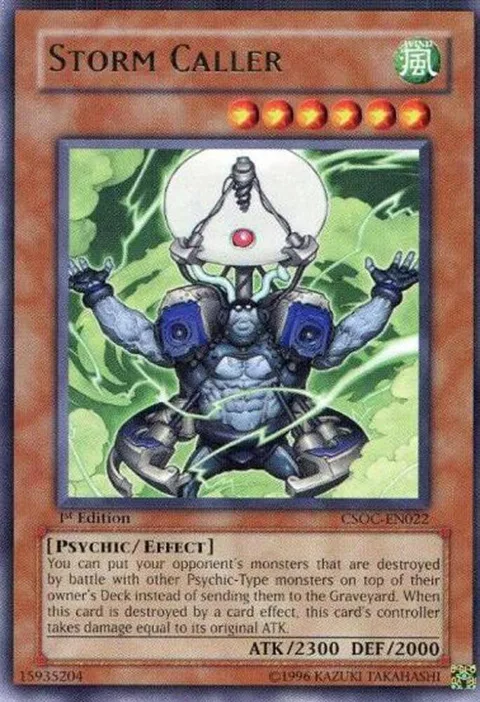 Storm Caller CSOC-EN022 Yu-Gi-Oh card from Crossroads of Chaos