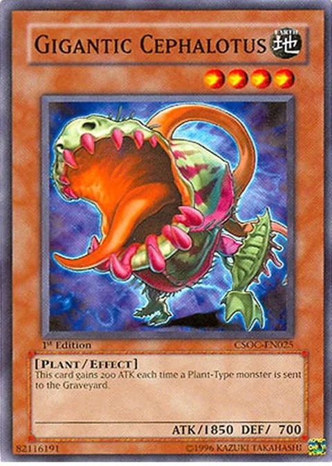 Gigantic Cephalotus CSOC-EN025 1st Edition Yu-Gi-Oh card from Crossroads of Chaos