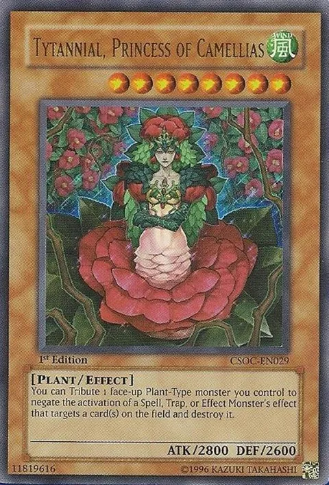 Tytannial, Princess of Camellias CSOC-EN029 1st Edition Yu-Gi-Oh card from Crossroads of Chaos