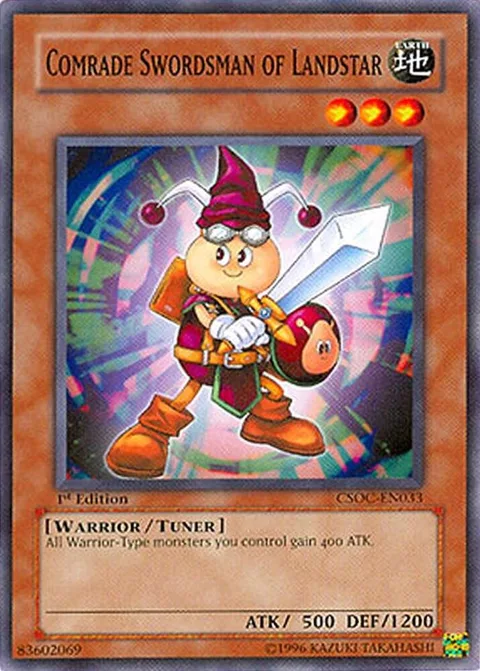 Comrade Swordsman of Landstar CSOC-EN033 1st Edition Yu-Gi-Oh card from Crossroads of Chaos