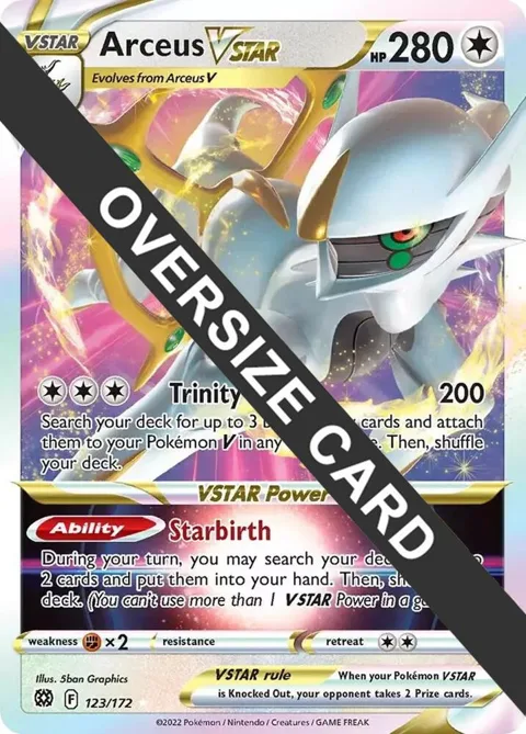 Arceus VSTAR #123/172 Holofoil Pokémon card from Jumbo Cards