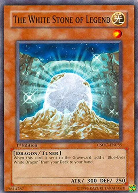 The White Stone of Legend CSOC-EN035 Yu-Gi-Oh card from Crossroads of Chaos