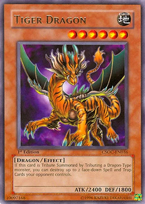 Tiger Dragon CSOC-EN036 Yu-Gi-Oh card from Crossroads of Chaos