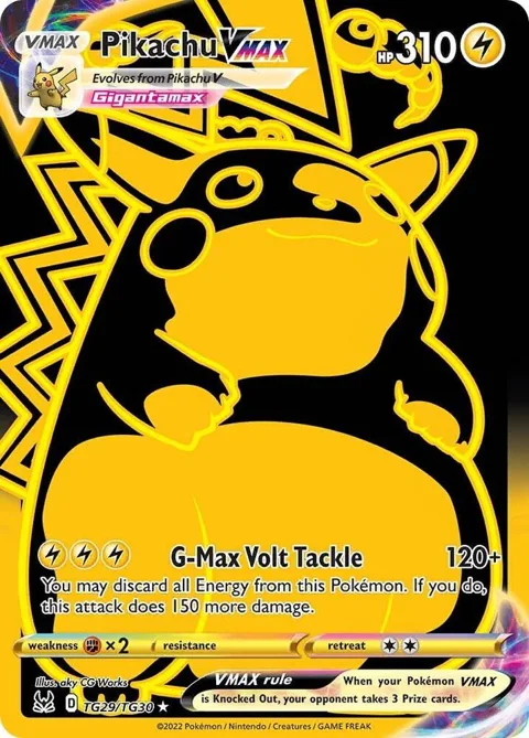Pikachu VMAX Secret Rare #TG29/TG30 Holofoil Pokémon card from Lost Origin Trainer Gallery