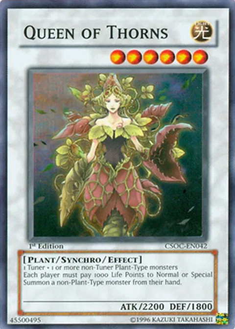 Queen of Thorns CSOC-EN042 1st Edition Yu-Gi-Oh card from Crossroads of Chaos
