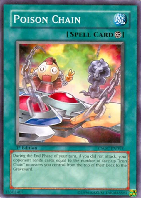 Poison Chain CSOC-EN053 Unlimited Yu-Gi-Oh card from Crossroads of Chaos