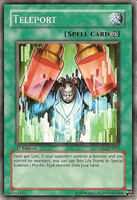 Teleport CSOC-EN055 Unlimited Yu-Gi-Oh card from Crossroads of Chaos