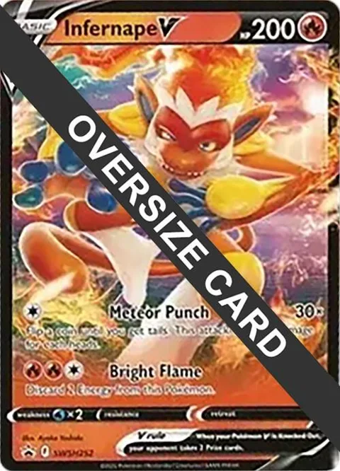 Infernape V - SWSH252 #SWS252 Holofoil Pokémon card from Jumbo Cards