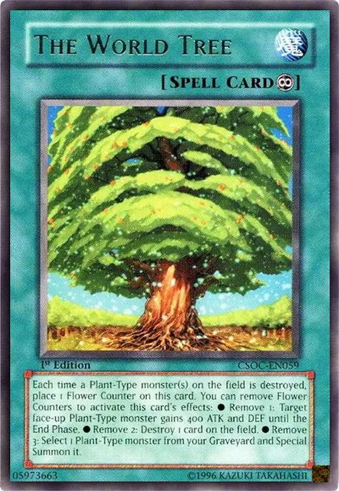 The World Tree CSOC-EN059 Unlimited Yu-Gi-Oh card from Crossroads of Chaos