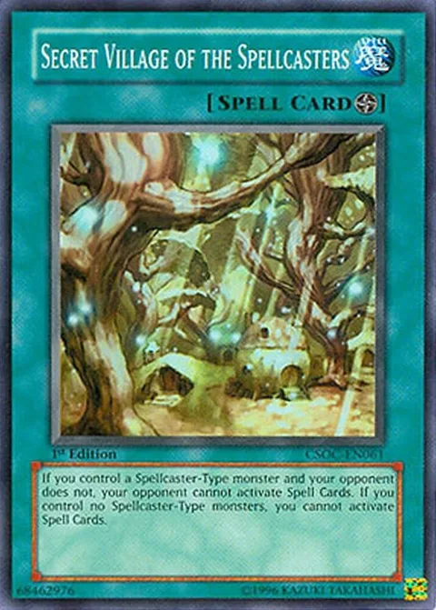 Secret Village of the Spellcasters CSOC-EN061 1st Edition Yu-Gi-Oh card from Crossroads of Chaos