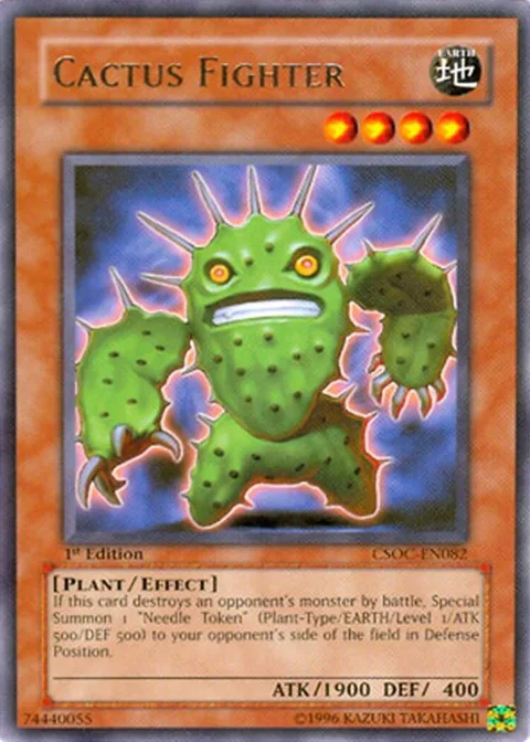 Cactus Fighter CSOC-EN082 Yu-Gi-Oh card from Crossroads of Chaos