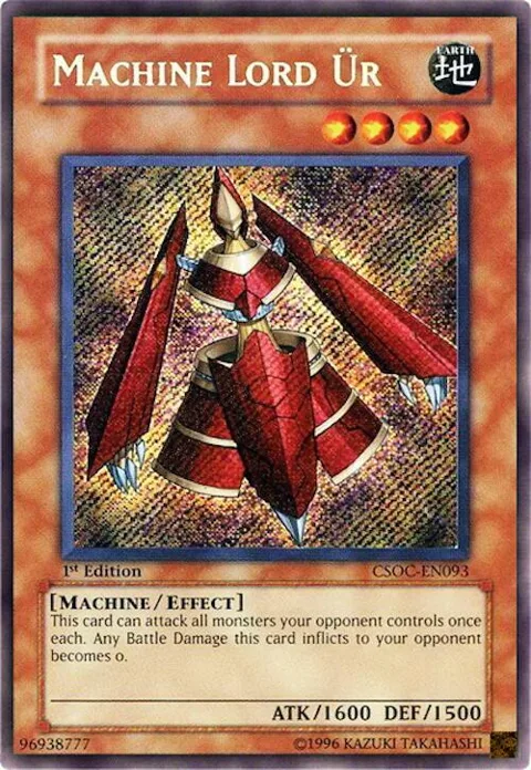 Machine Lord Ur CSOC-EN093 Yu-Gi-Oh card from Crossroads of Chaos