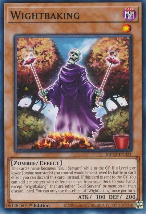 Wightbaking MP22-EN021 Yu-Gi-Oh card from 2022 Tin of the Pharaoh's Gods