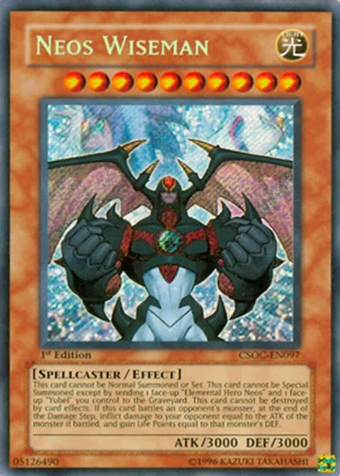 Neos Wiseman CSOC-EN097 Unlimited Yu-Gi-Oh card from Crossroads of Chaos