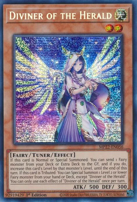 Diviner of the Herald MP22-EN056 Yu-Gi-Oh card from 2022 Tin of the Pharaoh's Gods