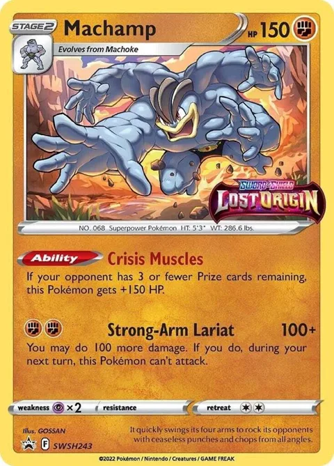 Machamp - SWSH243 Prerelease #SWSH243 Holofoil Pokémon card from Sword & Shield Promo Cards