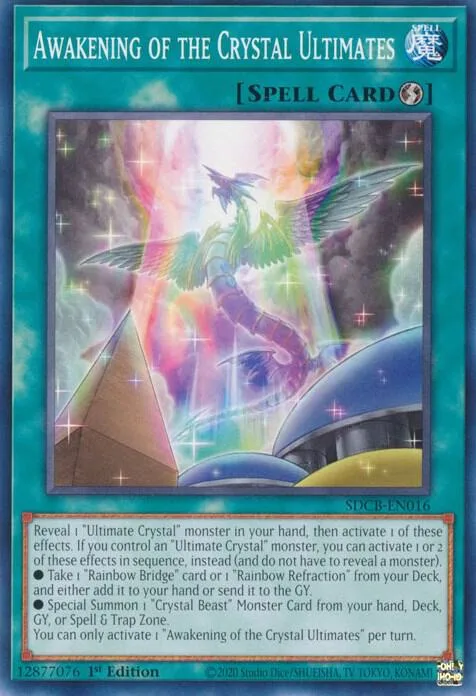 Awakening of the Crystal Ultimates SDCB-EN016 Yu-Gi-Oh card from Structure Deck: Legend of the Crystal Beasts
