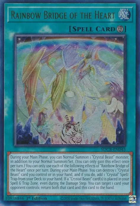 Rainbow Bridge of the Heart SDCB-EN045 Yu-Gi-Oh card from Structure Deck: Legend of the Crystal Beasts
