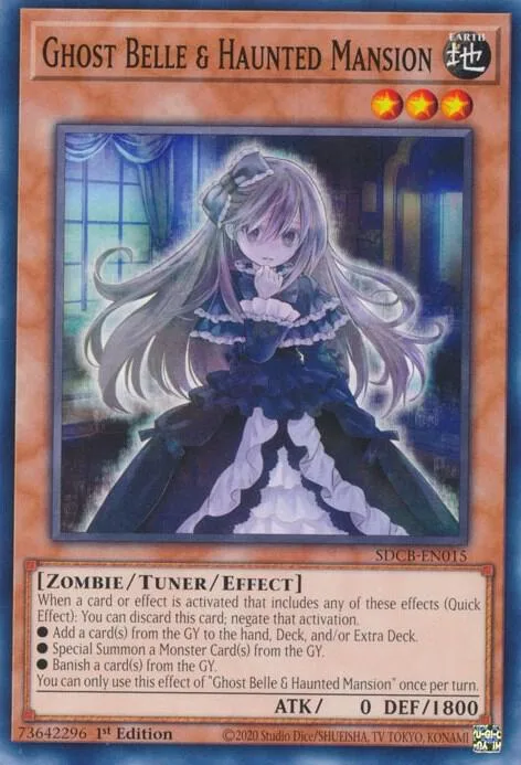 Ghost Belle & Haunted Mansion SDCB-EN015 Yu-Gi-Oh card from Structure Deck: Legend of the Crystal Beasts