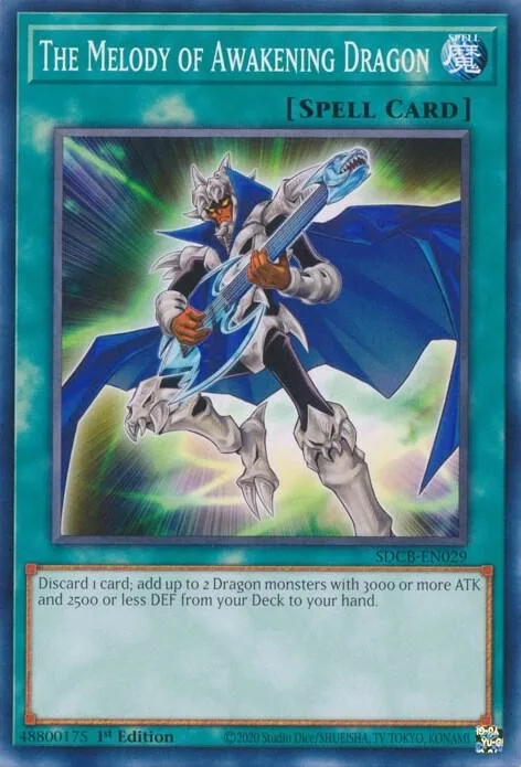 The Melody of Awakening Dragon SDCB-EN029 Yu-Gi-Oh card from Structure Deck: Legend of the Crystal Beasts