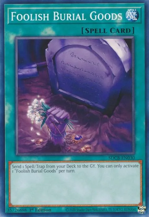 Foolish Burial Goods SDCB-EN030 Yu-Gi-Oh card from Structure Deck: Legend of the Crystal Beasts