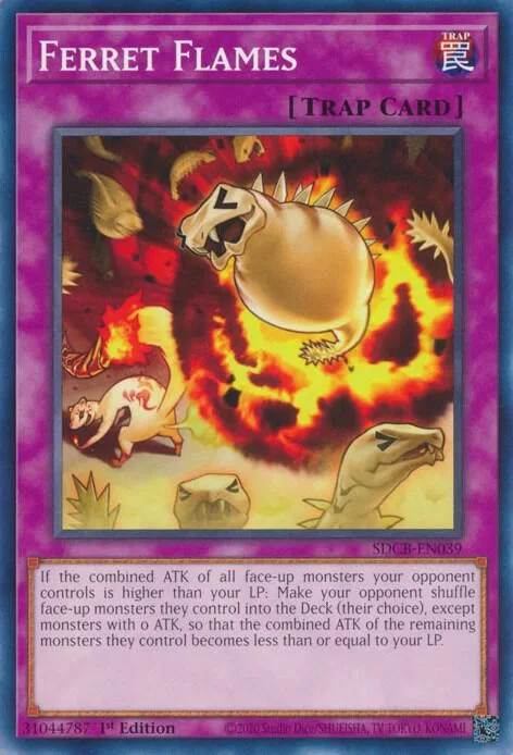 Ferret Flames SDCB-EN039 Yu-Gi-Oh card from Structure Deck: Legend of the Crystal Beasts