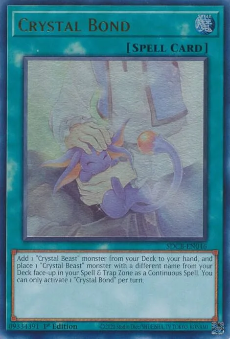 Crystal Bond SDCB-EN046 Yu-Gi-Oh card from Structure Deck: Legend of the Crystal Beasts