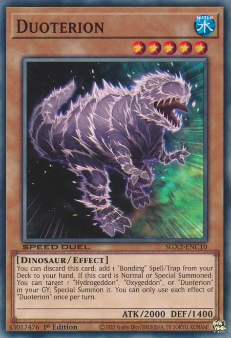 Duoterion SGX2-ENC10 Yu-Gi-Oh card from Speed Duel GX: Midterm Paradox