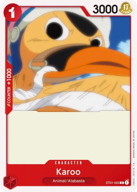 Karoo ST01-003 ST01 One Piece card from Starter Deck 1: Straw Hat Crew