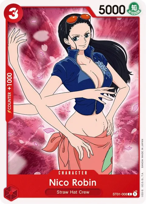 Nico Robin ST01-008 ST01 One Piece card from Starter Deck 1: Straw Hat Crew