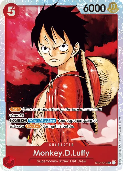 Monkey.D.Luffy ST01-012 ST01 One Piece card from Starter Deck 1: Straw Hat Crew