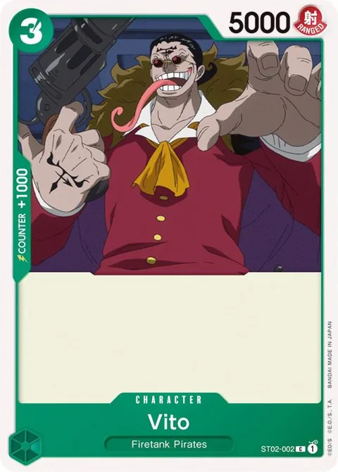 Vito ST02-002 ST02 One Piece card from Starter Deck 2: Worst Generation