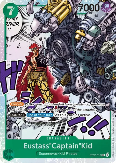 Eustass"Captain"Kid ST02-013 ST02 One Piece card from Starter Deck 2: Worst Generation