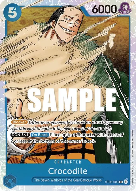 Crocodile ST03-003 ST03 One Piece card from Starter Deck 3: The Seven Warlords of The Sea