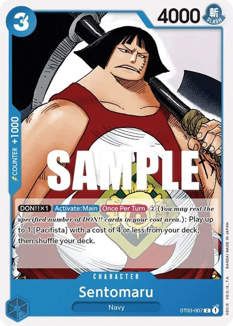 Sentomaru ST03-007 ST03 One Piece card from Starter Deck 3: The Seven Warlords of The Sea