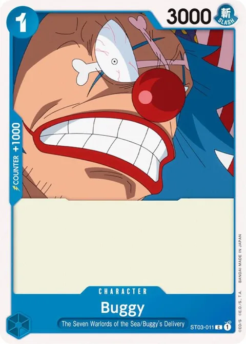 Buggy ST03-011 ST03 One Piece card from Starter Deck 3: The Seven Warlords of The Sea