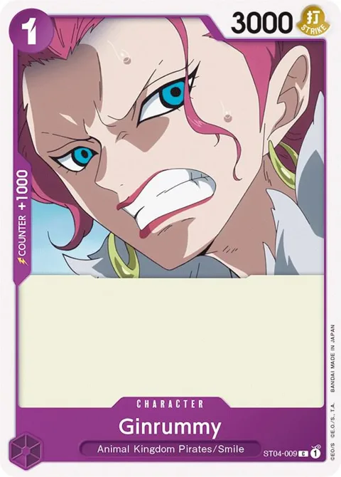 Ginrummy ST04-009 ST04 One Piece card from Starter Deck 4: Animal Kingdom Pirates