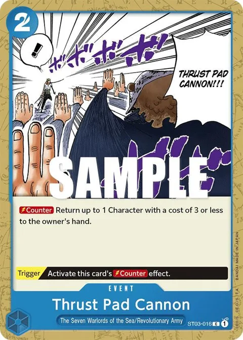 Thrust Pad Cannon ST03-016 ST03 One Piece card from Starter Deck 3: The Seven Warlords of The Sea