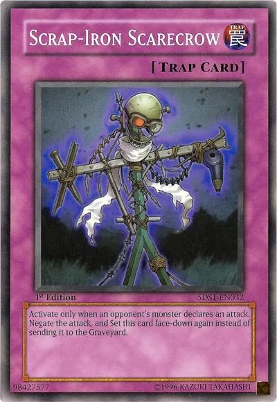 Scrap-Iron Scarecrow 5DS1-EN032 Unlimited Yu-Gi-Oh card from 5D's 2008 Starter Deck