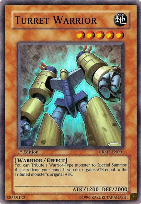 Turret Warrior CRMS-EN001 Unlimited Yu-Gi-Oh card from Crimson Crisis