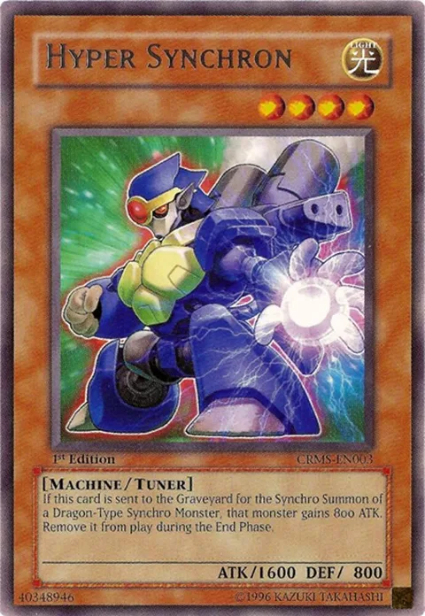 Hyper Synchron CRMS-EN003 Unlimited Yu-Gi-Oh card from Crimson Crisis